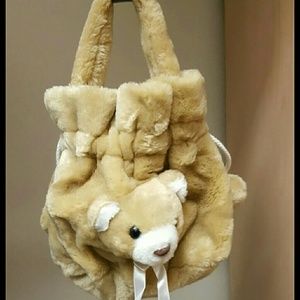 Kids bear handbag